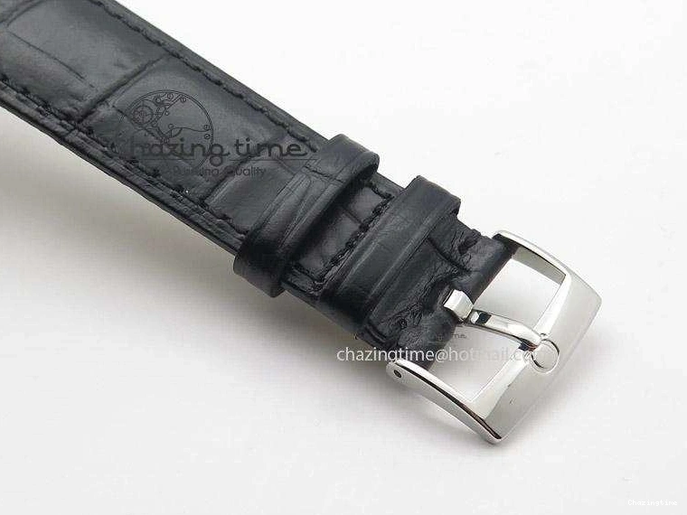 0120 Functional De Ville MK 1:1 Best Edition SS White Dial On Black Leather Strap A 8260